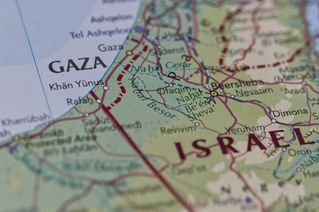 以色列地图和加沙地图